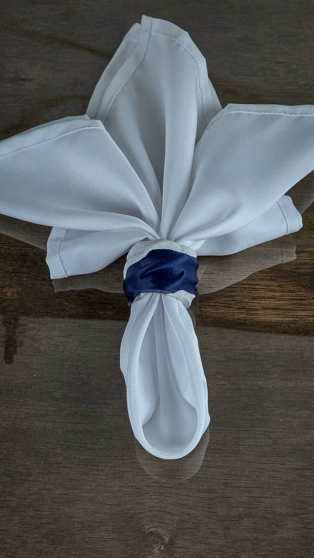 "The Tethers" Modern Napkin Rings for Elegant Tabletop Accents Set