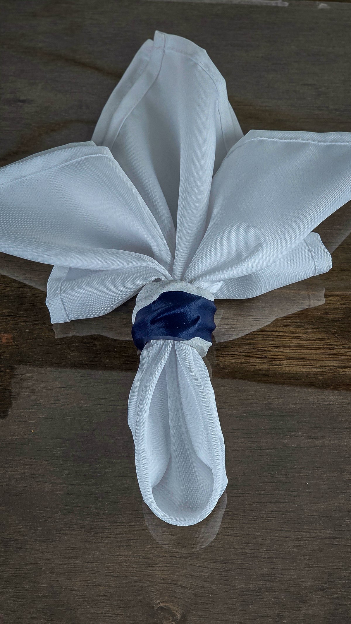 "The Tethers" Modern Napkin Rings for Elegant Tabletop Accents Set