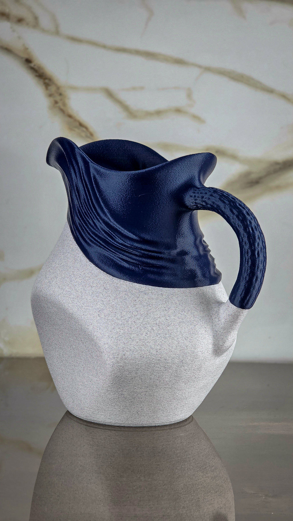 "The Contours" Sculptural Pitcher and Modern Vase