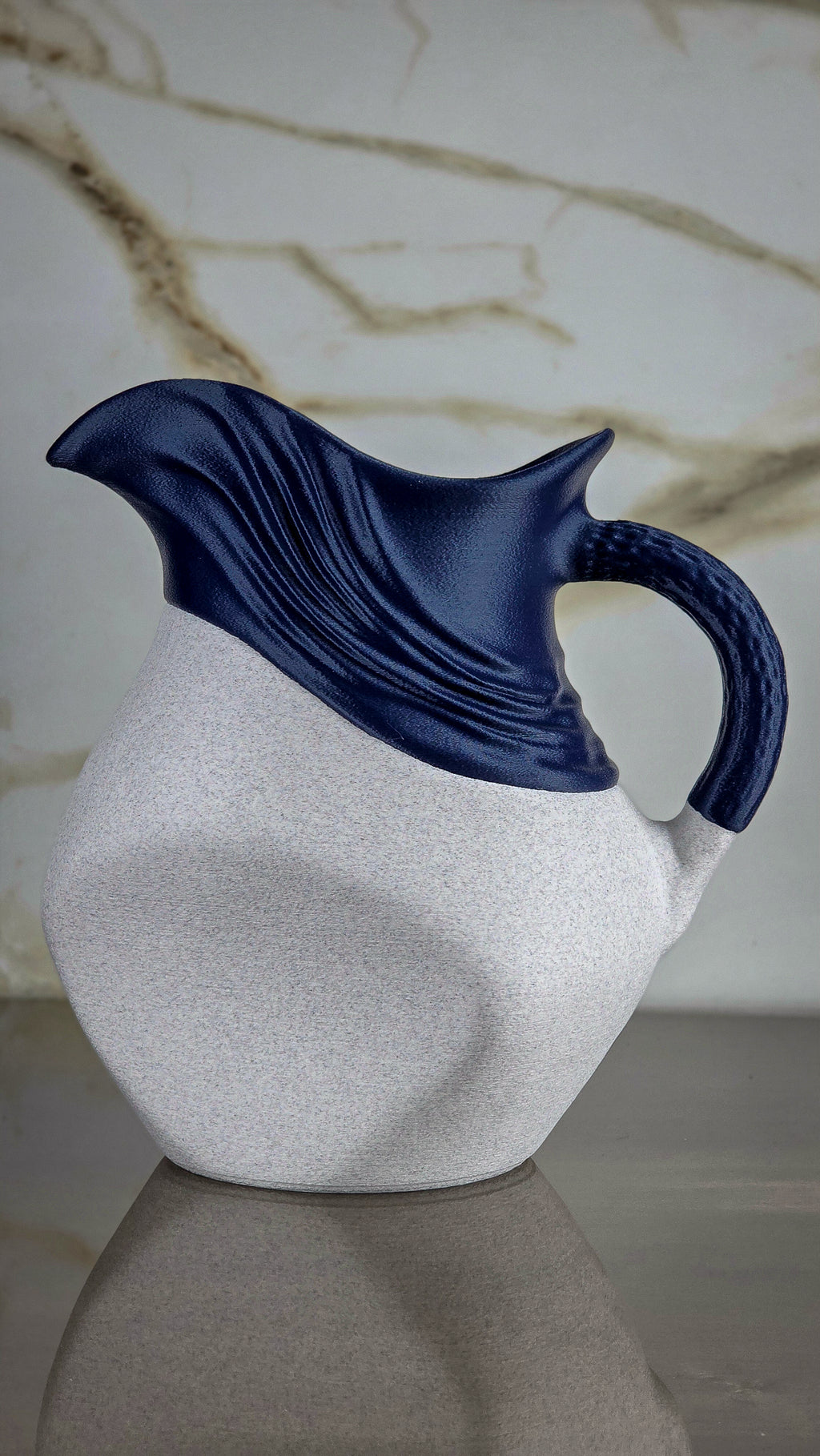 "The Contours" Sculptural Pitcher and Modern Vase
