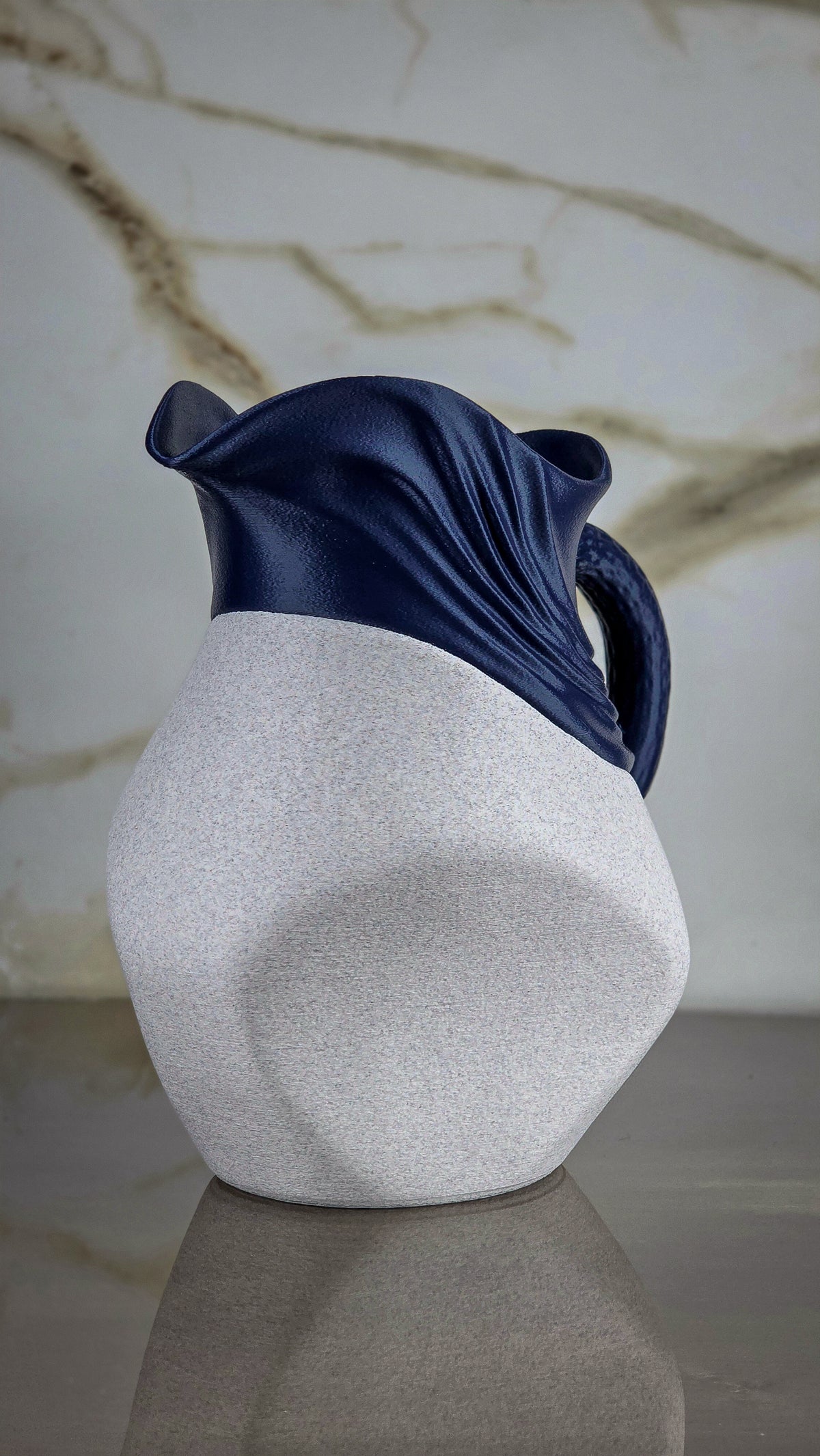 "The Contours" Sculptural Pitcher and Modern Vase
