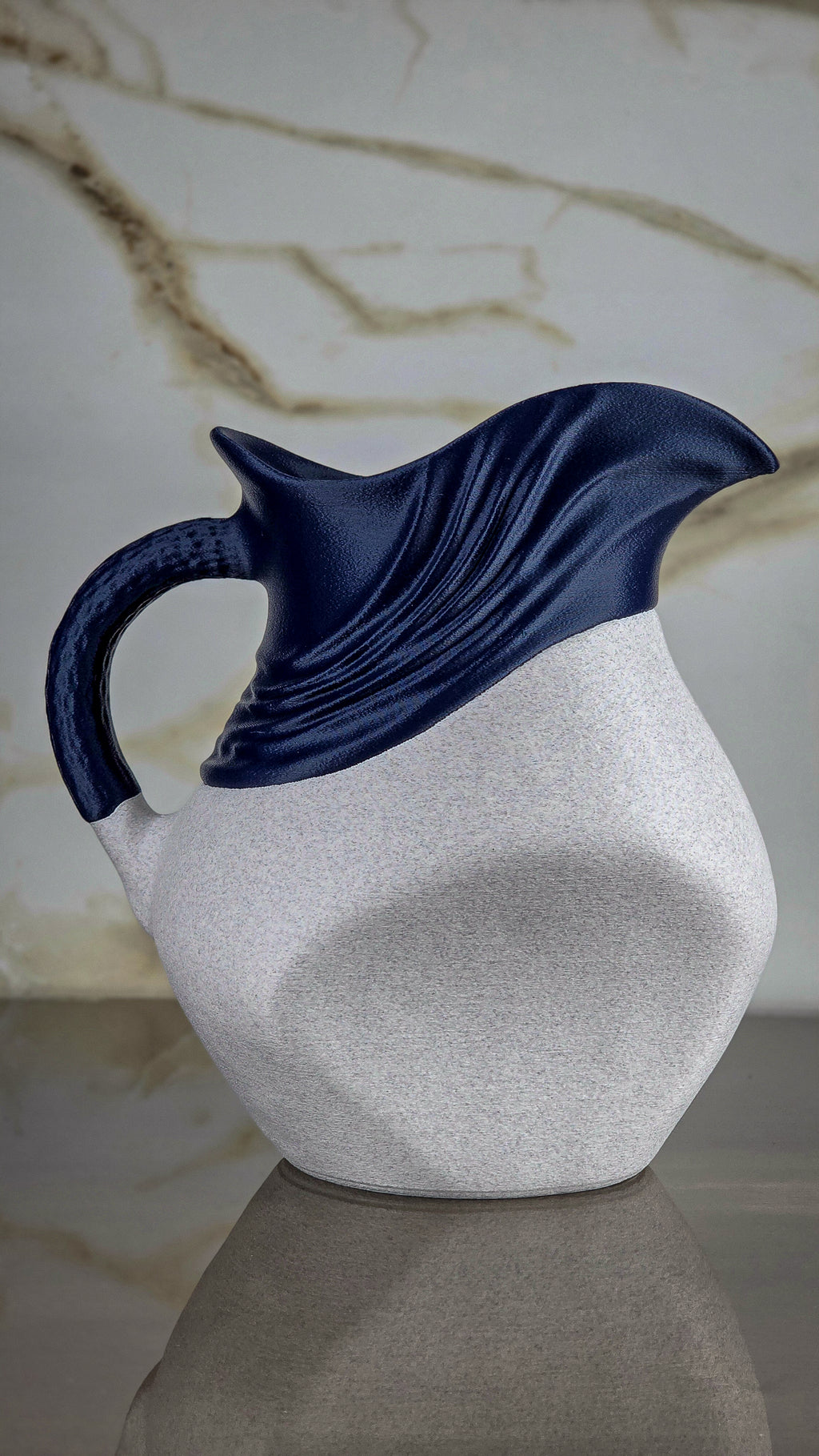 "The Contours" Sculptural Pitcher and Modern Vase