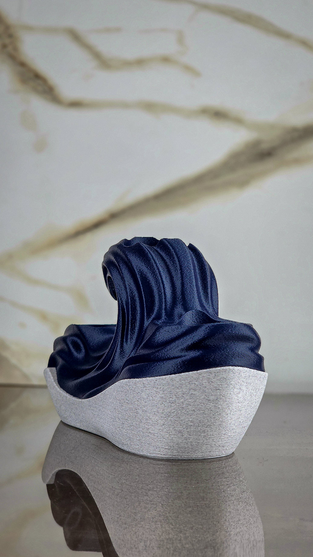 "The Crest"  Sculptural Candle Holder and Modern Tea-Light Centerpiece