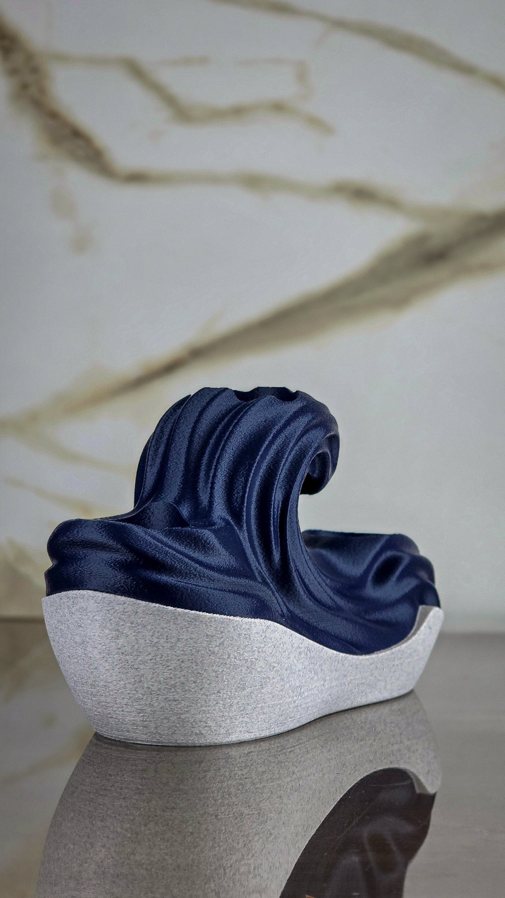 "The Crest"  Sculptural Candle Holder and Modern Tea-Light Centerpiece