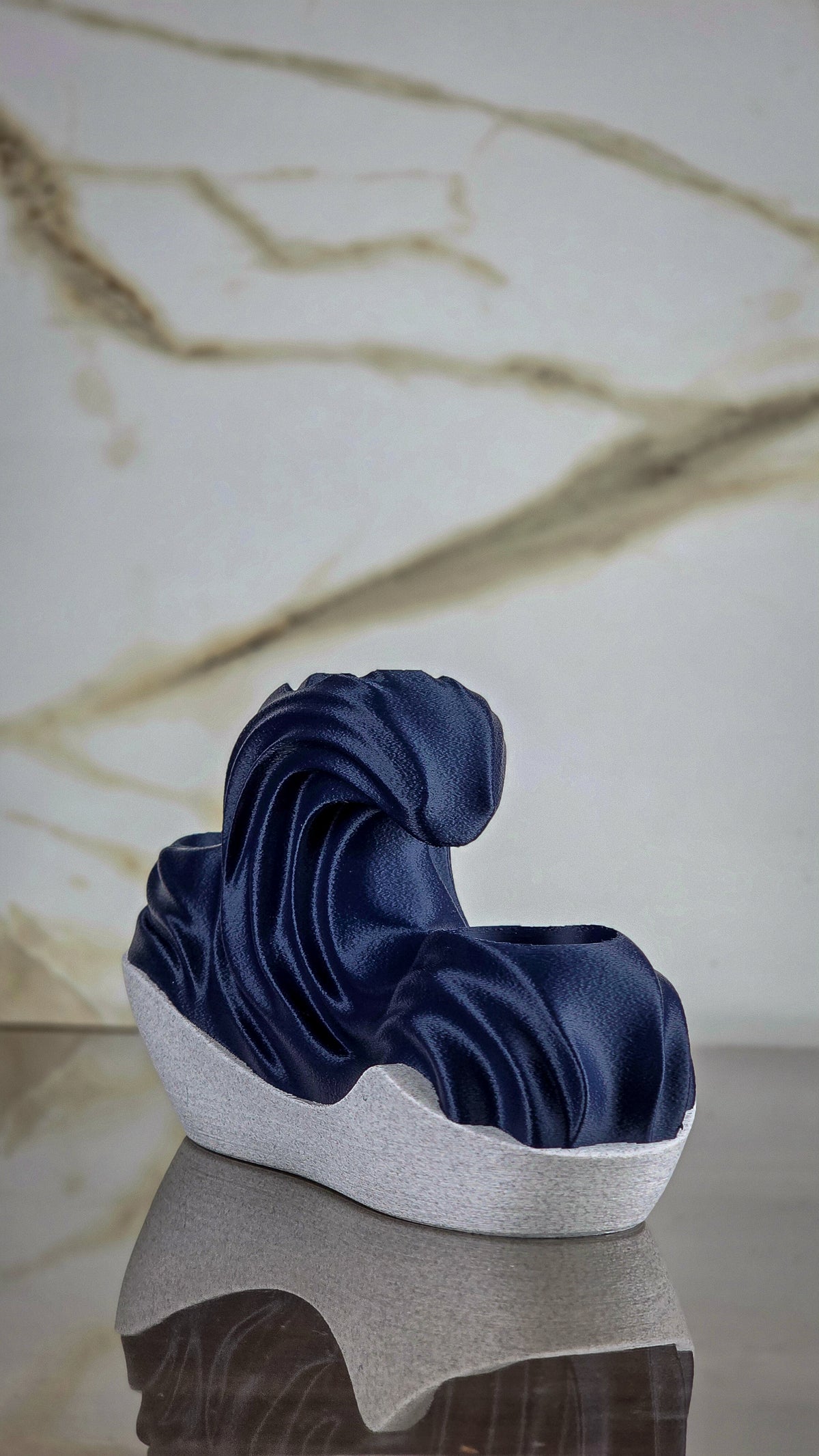 "The Crest"  Sculptural Candle Holder and Modern Tea-Light Centerpiece