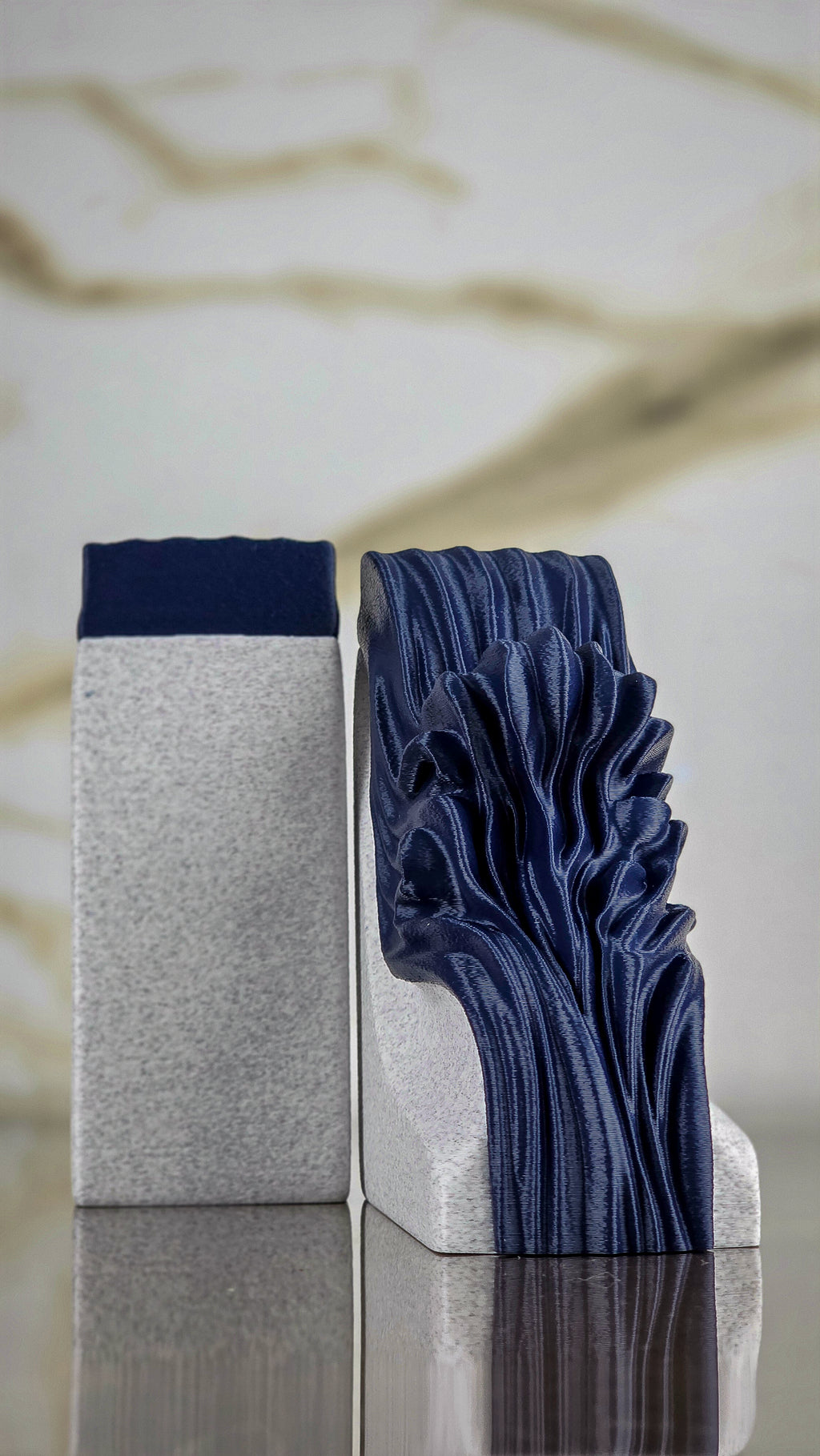 "The Bounded" Sculptural Bookends & Modern Geometric Art Accents