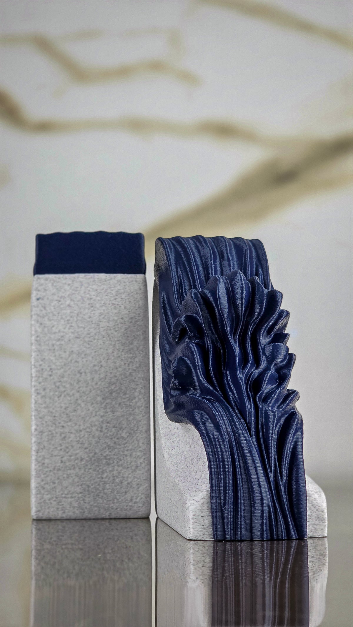"The Bounded" Sculptural Bookends & Modern Geometric Art Accents