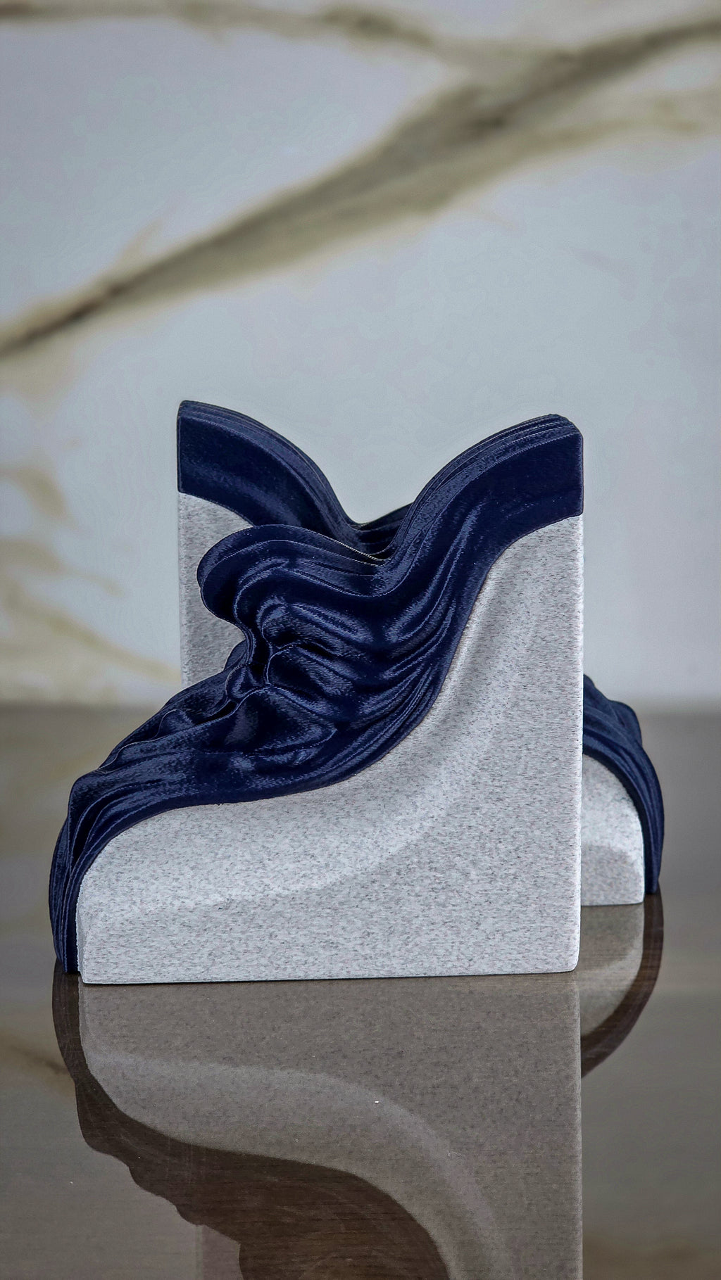 "The Safe Sanctuary Suite" Sculptural Vase and Accent Bookends Accents Bundle