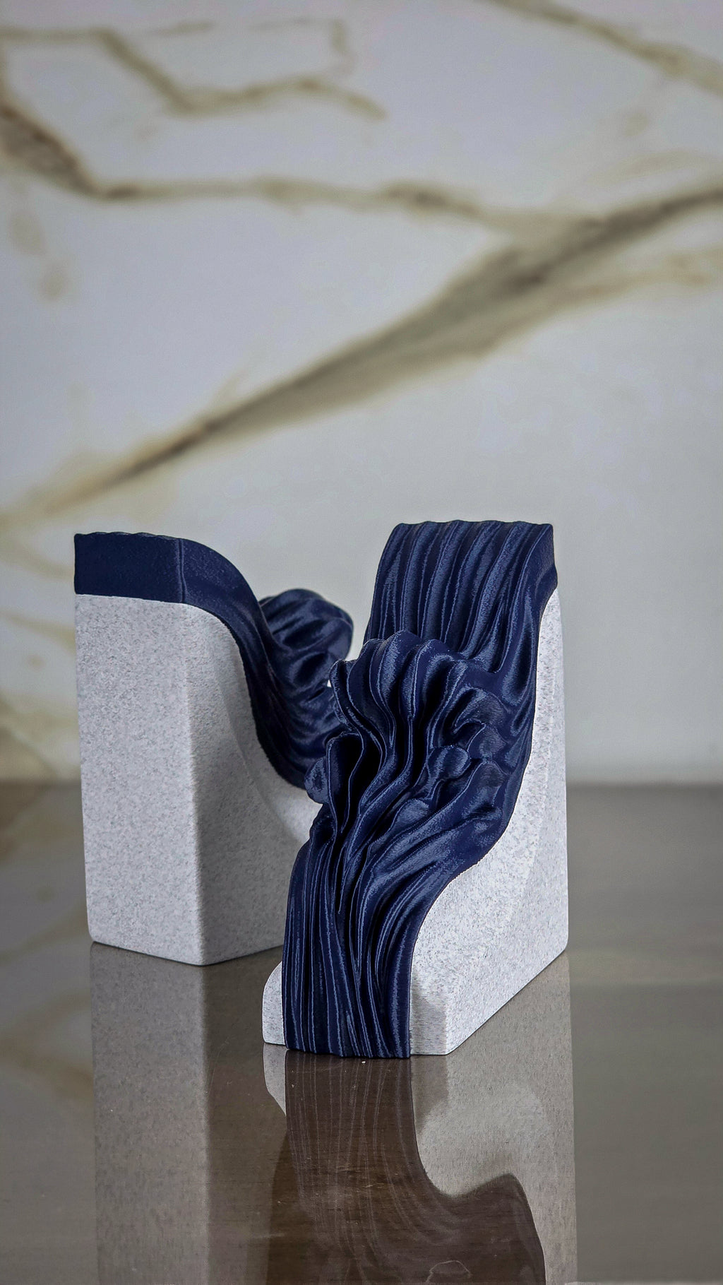 "The Bounded" Sculptural Bookends & Modern Geometric Art Accents