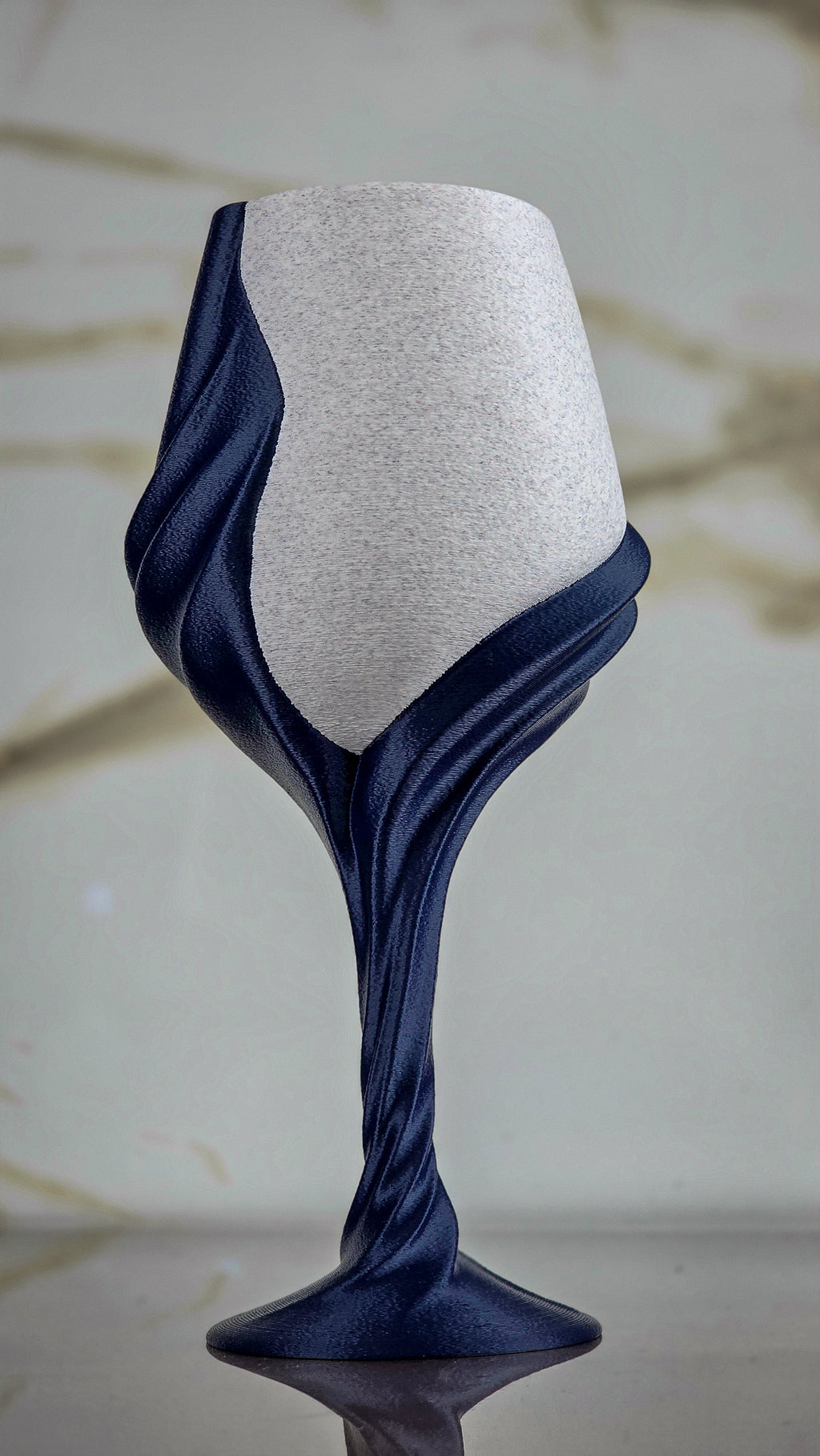 "The Plunge" Sculptural Glasses Set and Modern Geometric Art