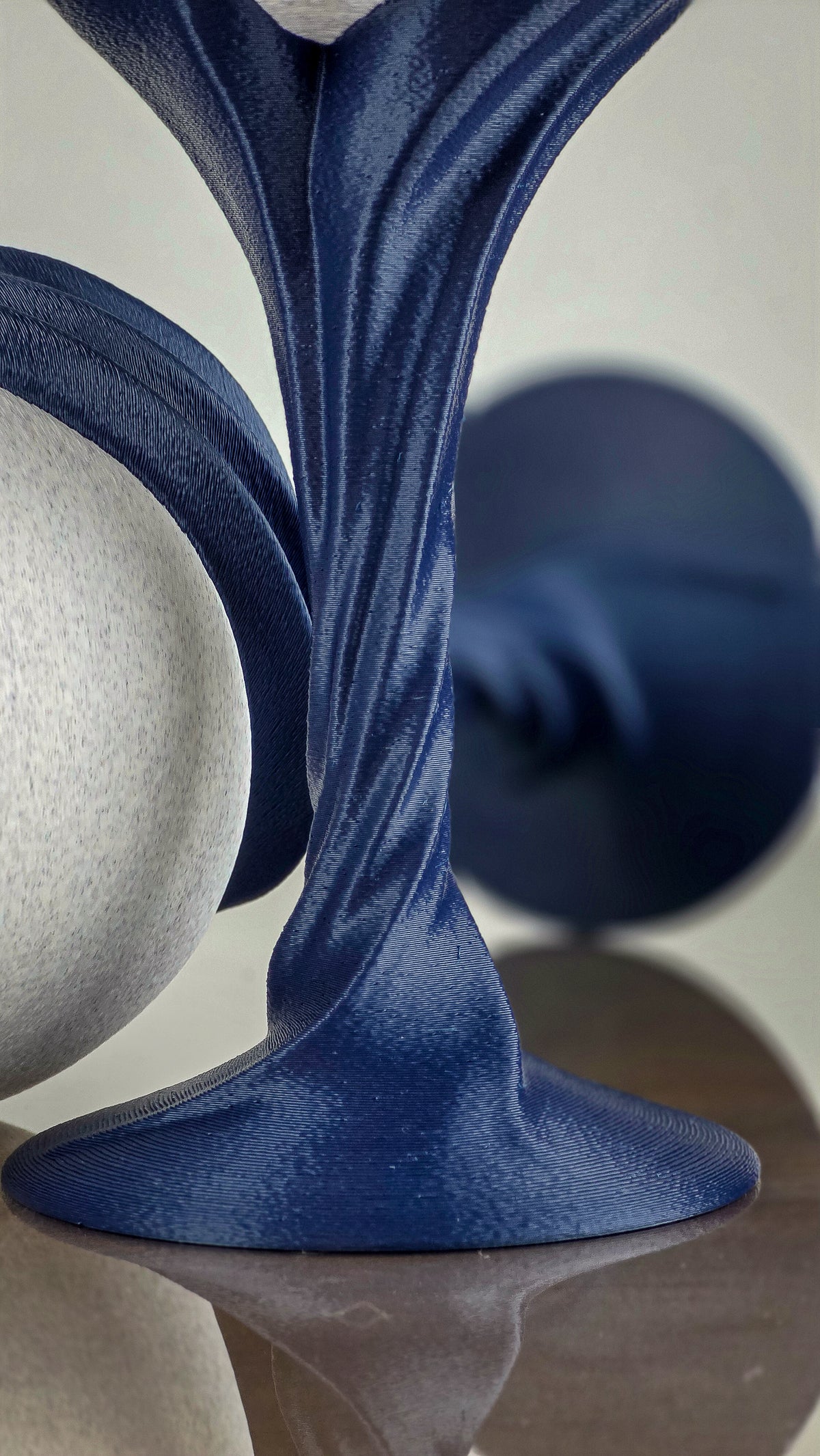 "The Plunge" Sculptural Glasses Set and Modern Geometric Art