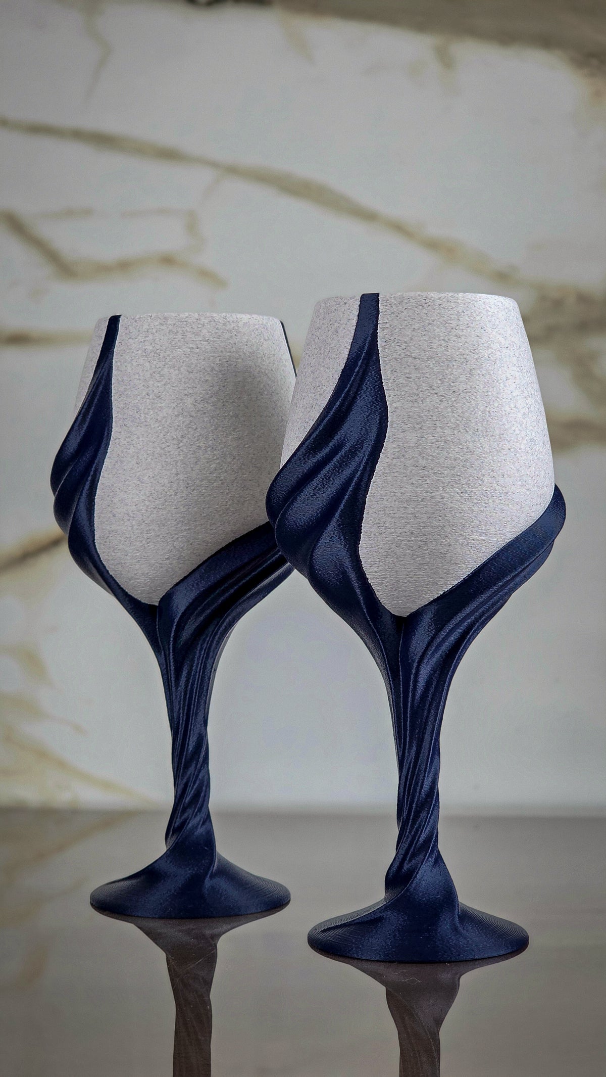 "The Midnight Liaison" Sculptural Table Accents  & Luxury Home Decor Bundle