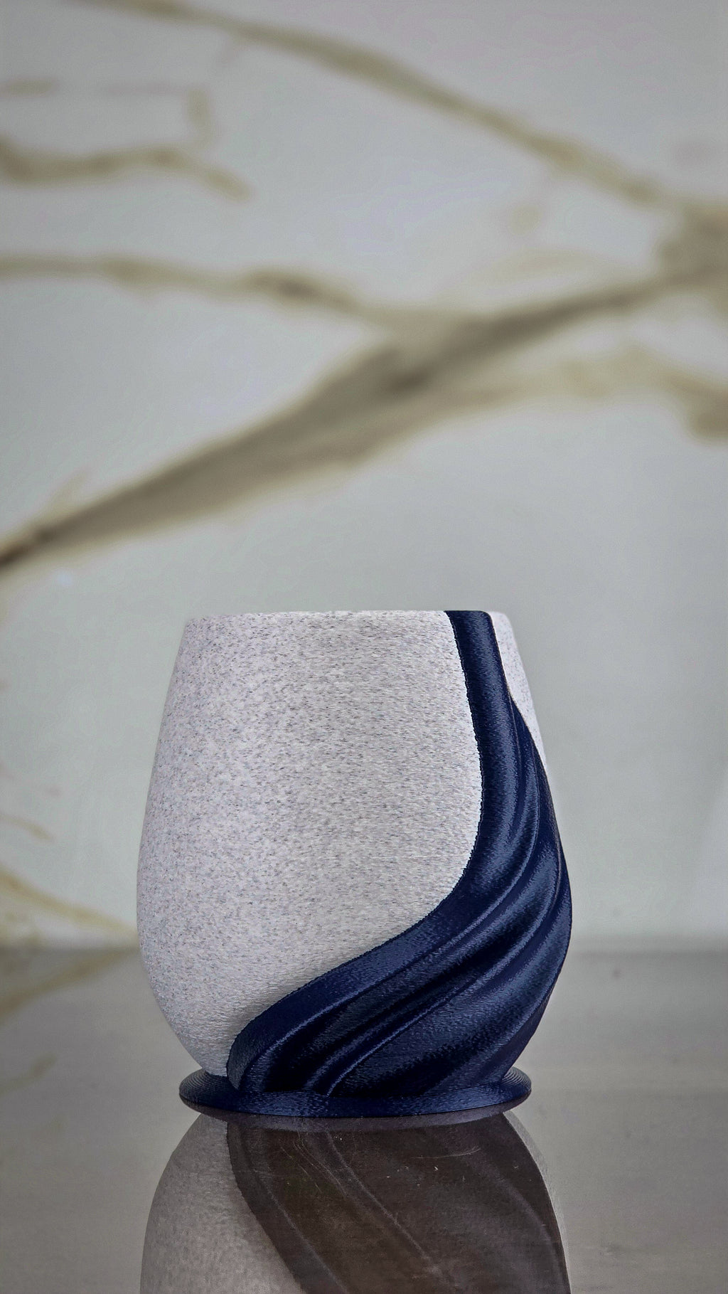 "The Cinch" Sculptural Luxury Lowball Glass Accents and Modern Geometric Decor Set