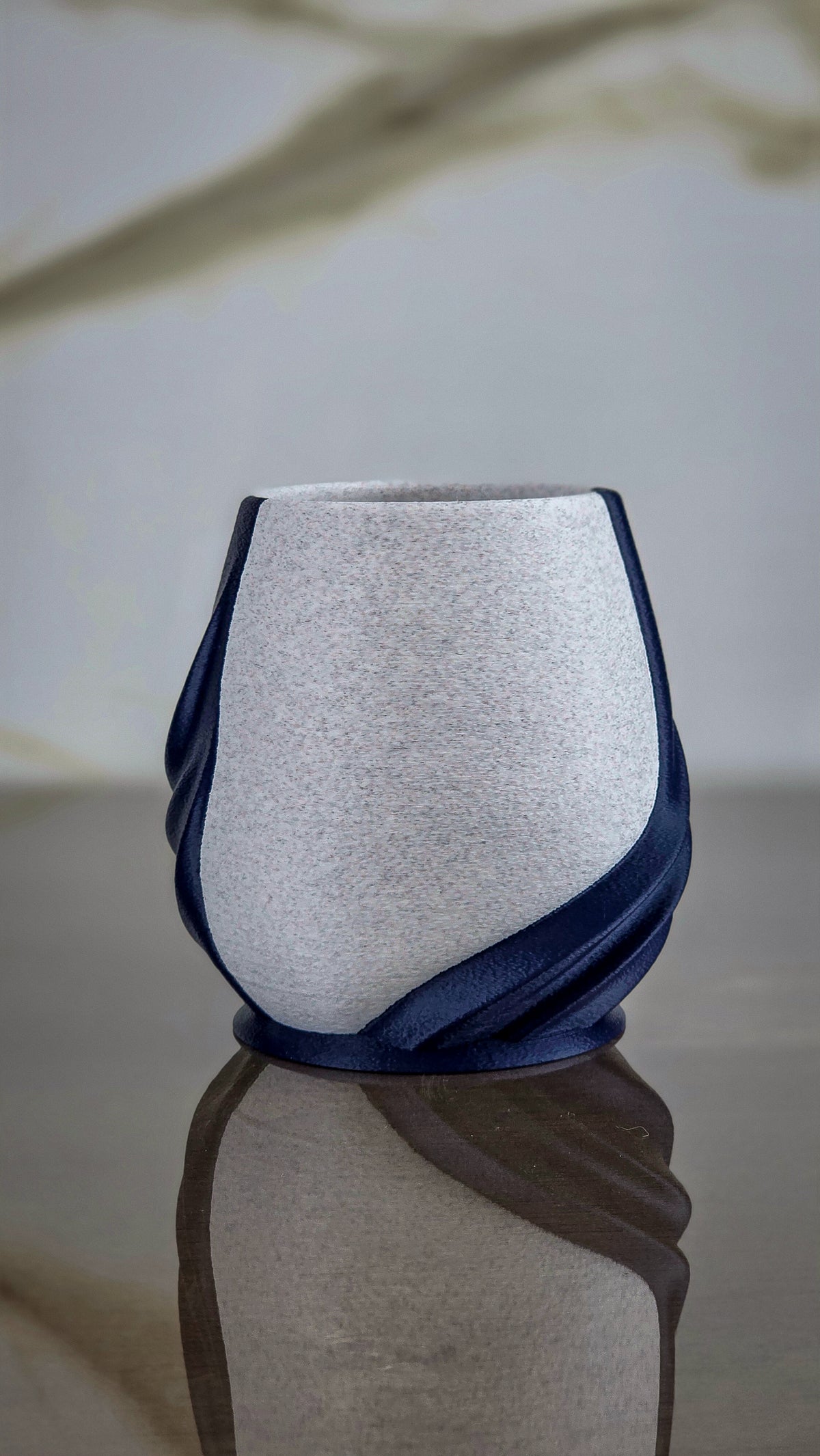 "The Cinch" Sculptural Luxury Lowball Glass Accents and Modern Geometric Decor Set
