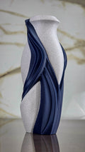 "The Vortex" Sculptural Vase and Modern Geometric Centerpiece