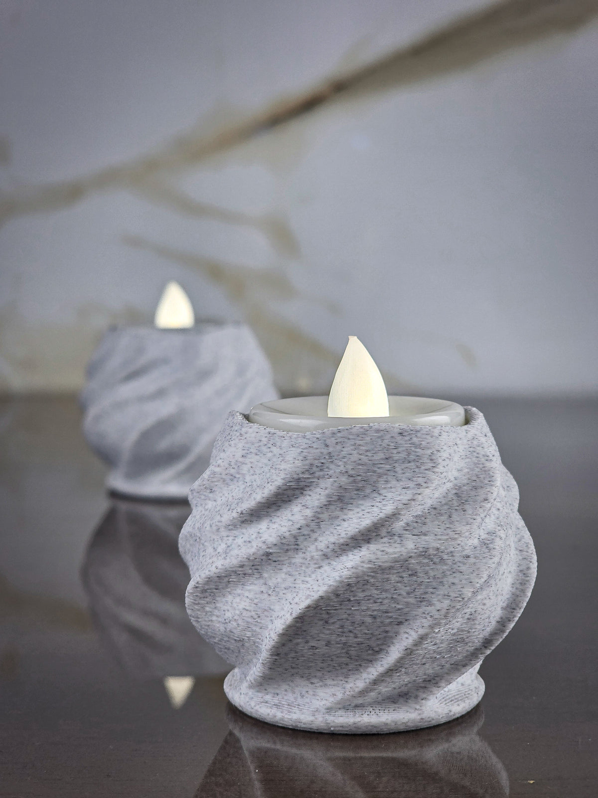 "The After-Glow Trio" Sculptural Candle Holder Set & Luxury Home Decor Bundle