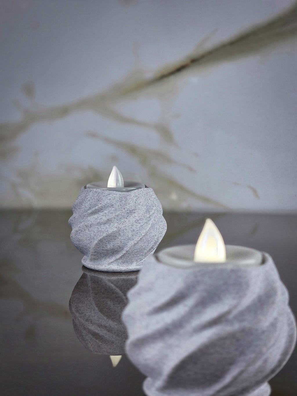 "The Peak" Sculptural Candle Holders & Modern Tea-Light Decor Set