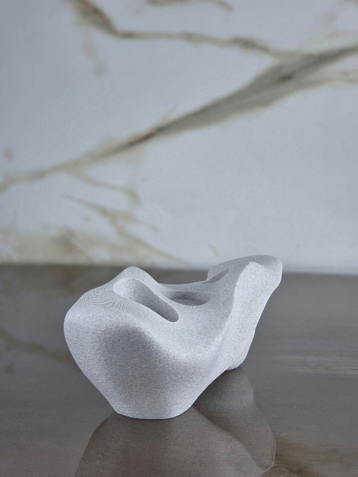 "The Crest"  Sculptural Candle Holder and Modern Tea-Light Centerpiece