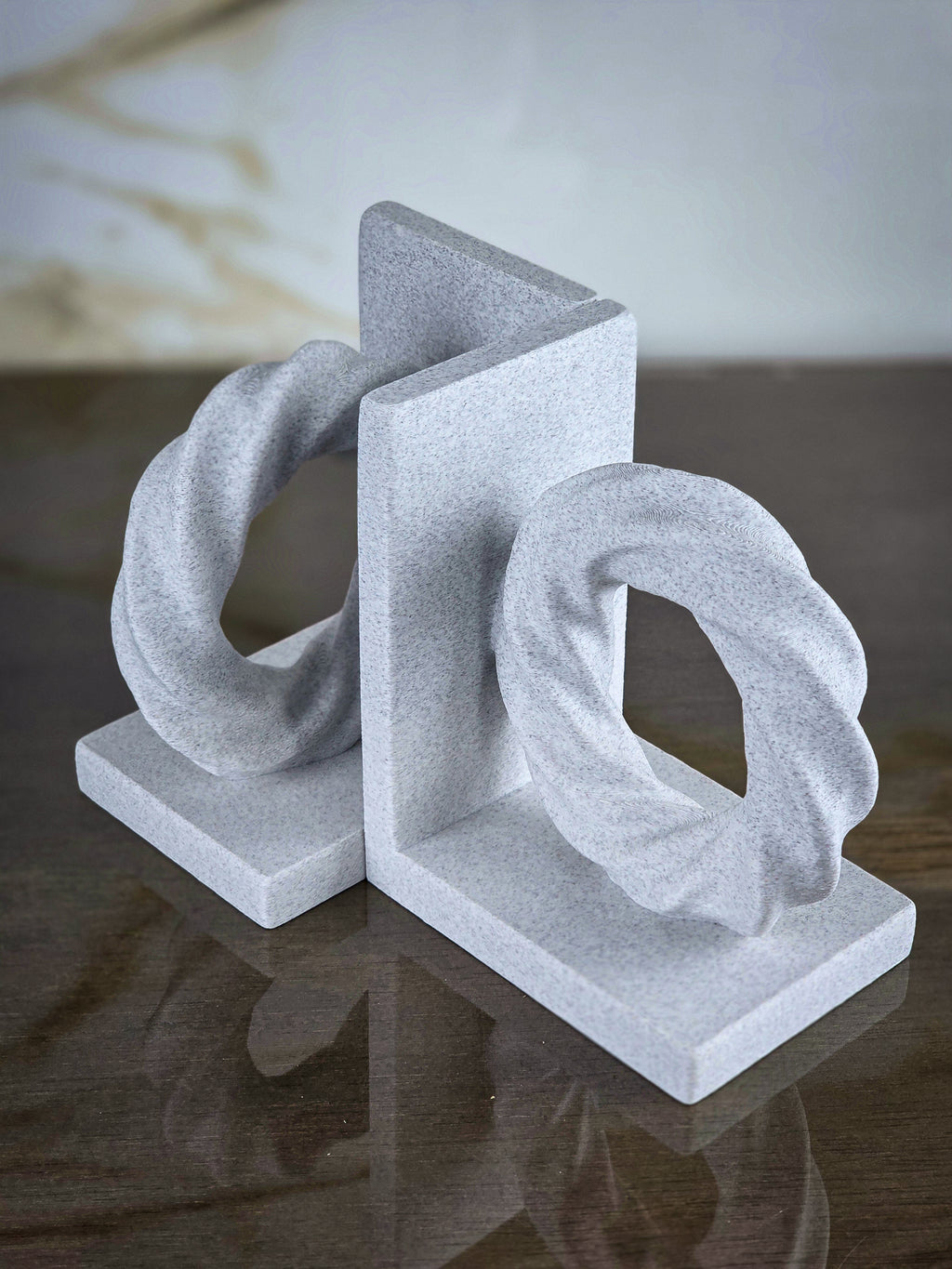 "The Devout Literary Ensemble" Sculptural Bookends & Abstract Sculpture Home Accents Set