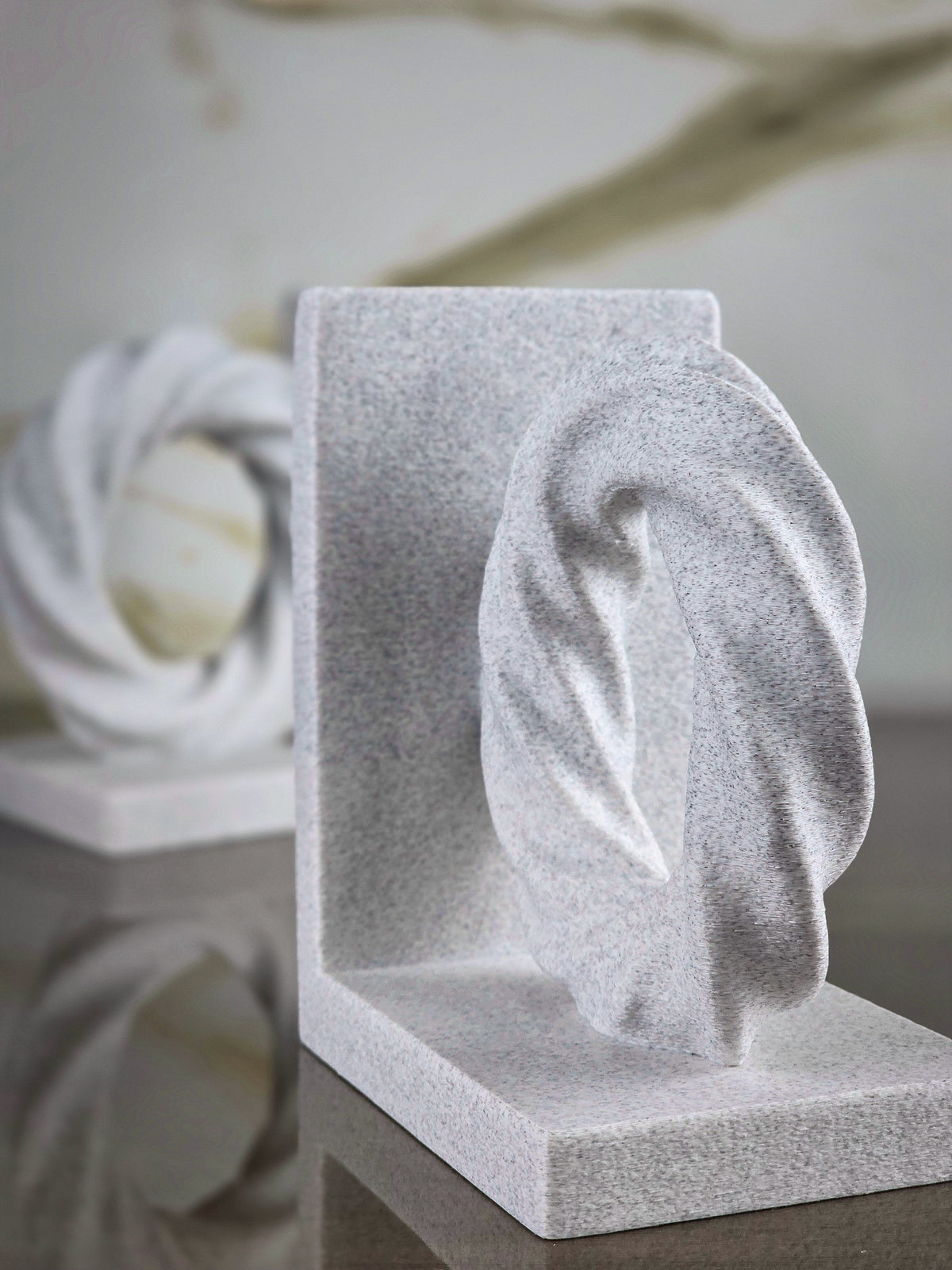 "The Bounded" Sculptural Bookends & Modern Geometric Art Accents