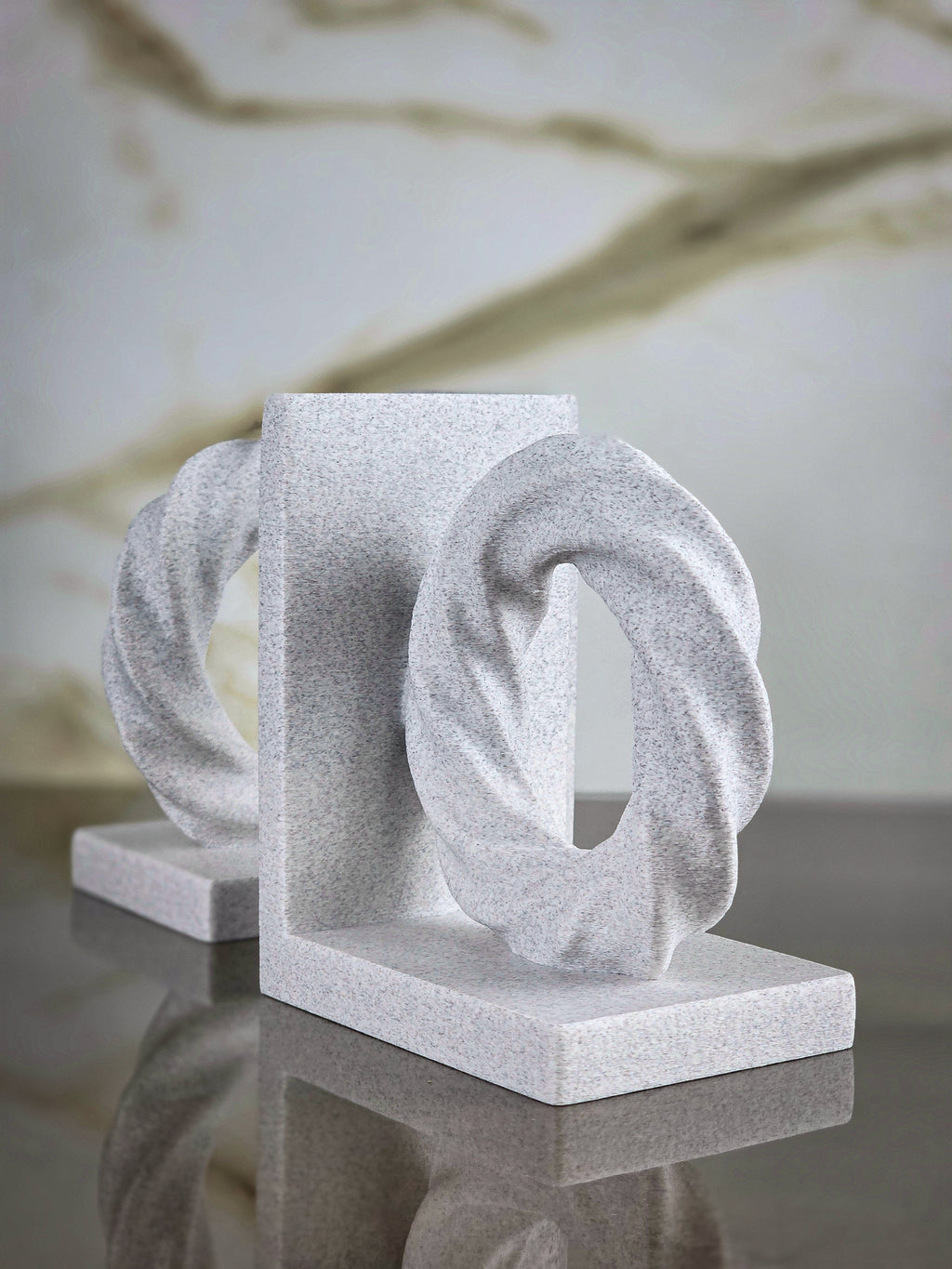"The Bounded" Sculptural Bookends & Modern Geometric Art Accents