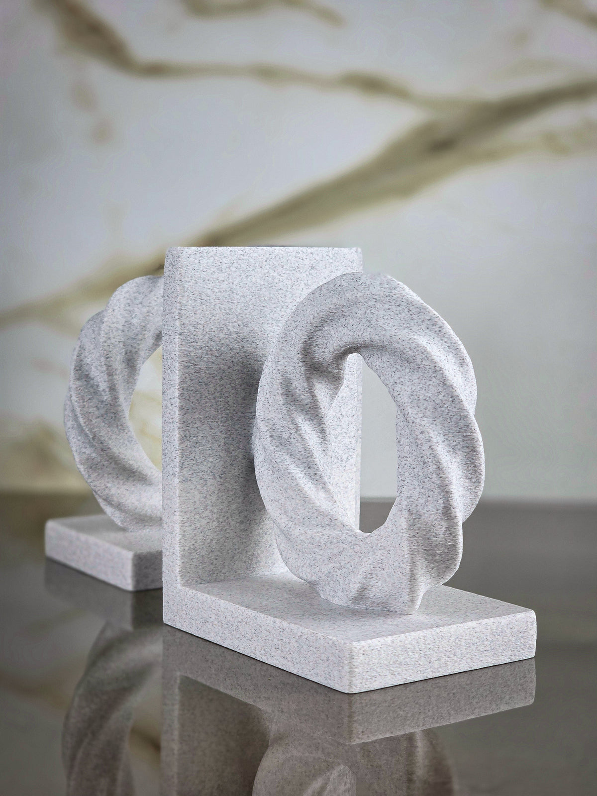 "The Bounded" Sculptural Bookends & Modern Geometric Art Accents
