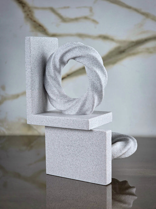 "The Bounded" Sculptural Bookends & Modern Geometric Art Accents