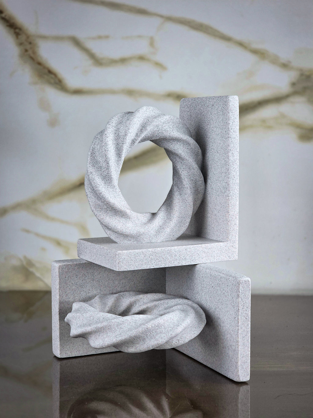 "The Bounded" Sculptural Bookends & Modern Geometric Art Accents