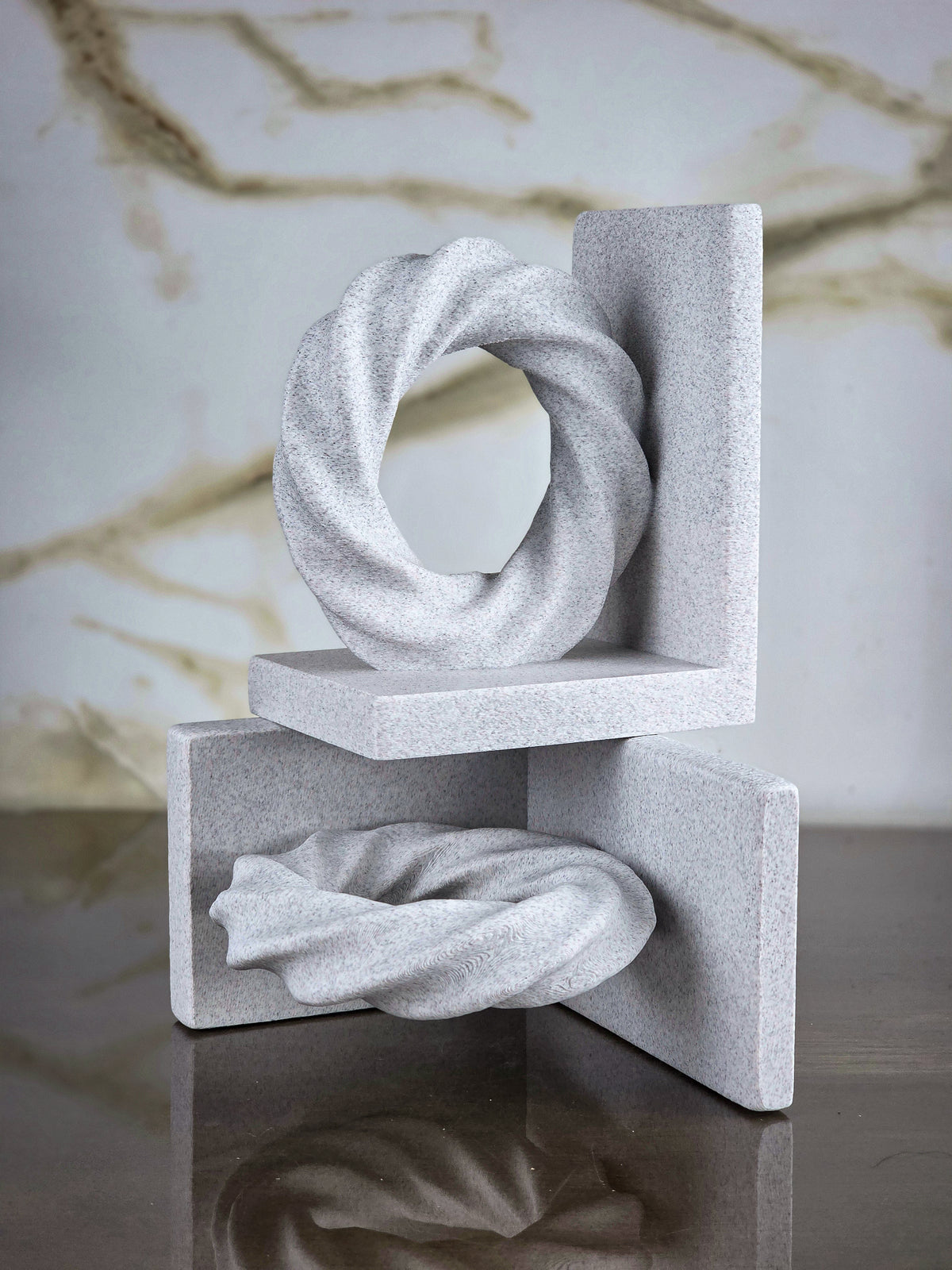 "The Bounded" Sculptural Bookends & Modern Geometric Art Accents