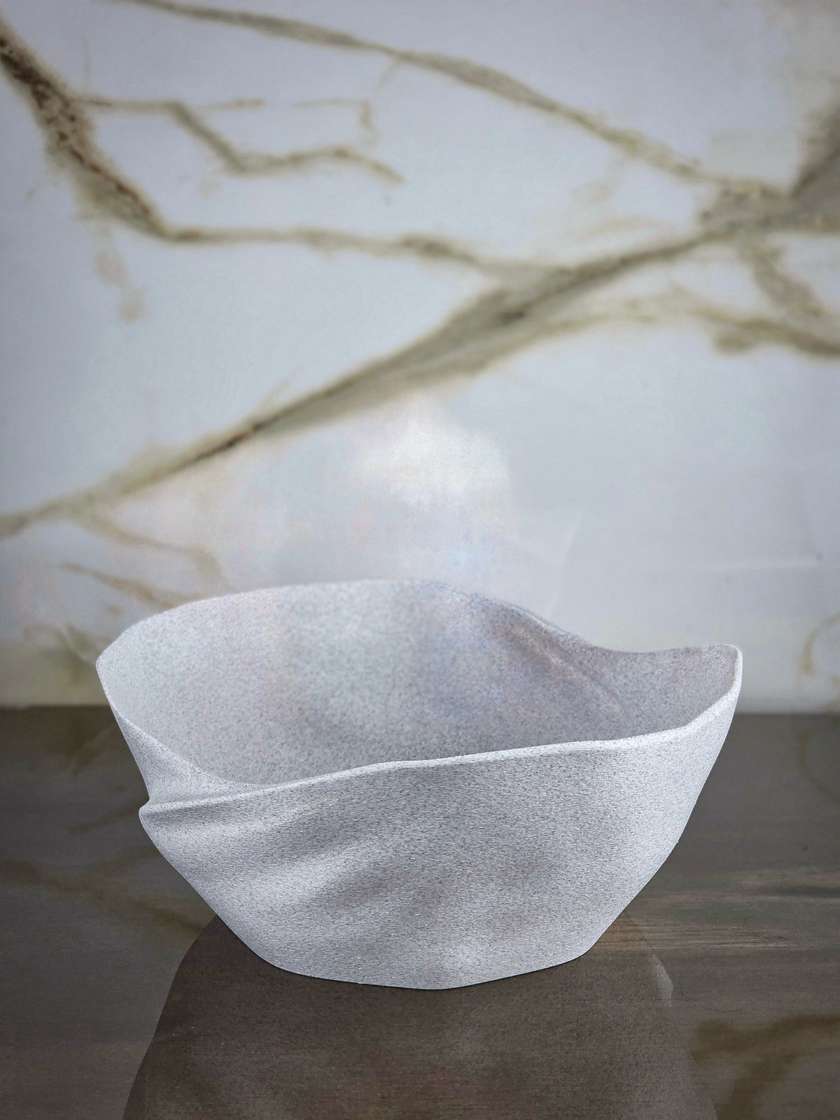 "The Center of Allure Curation" Luxury Sculptural Pitcher, Bowl, and Napkin Rings Decor Accents