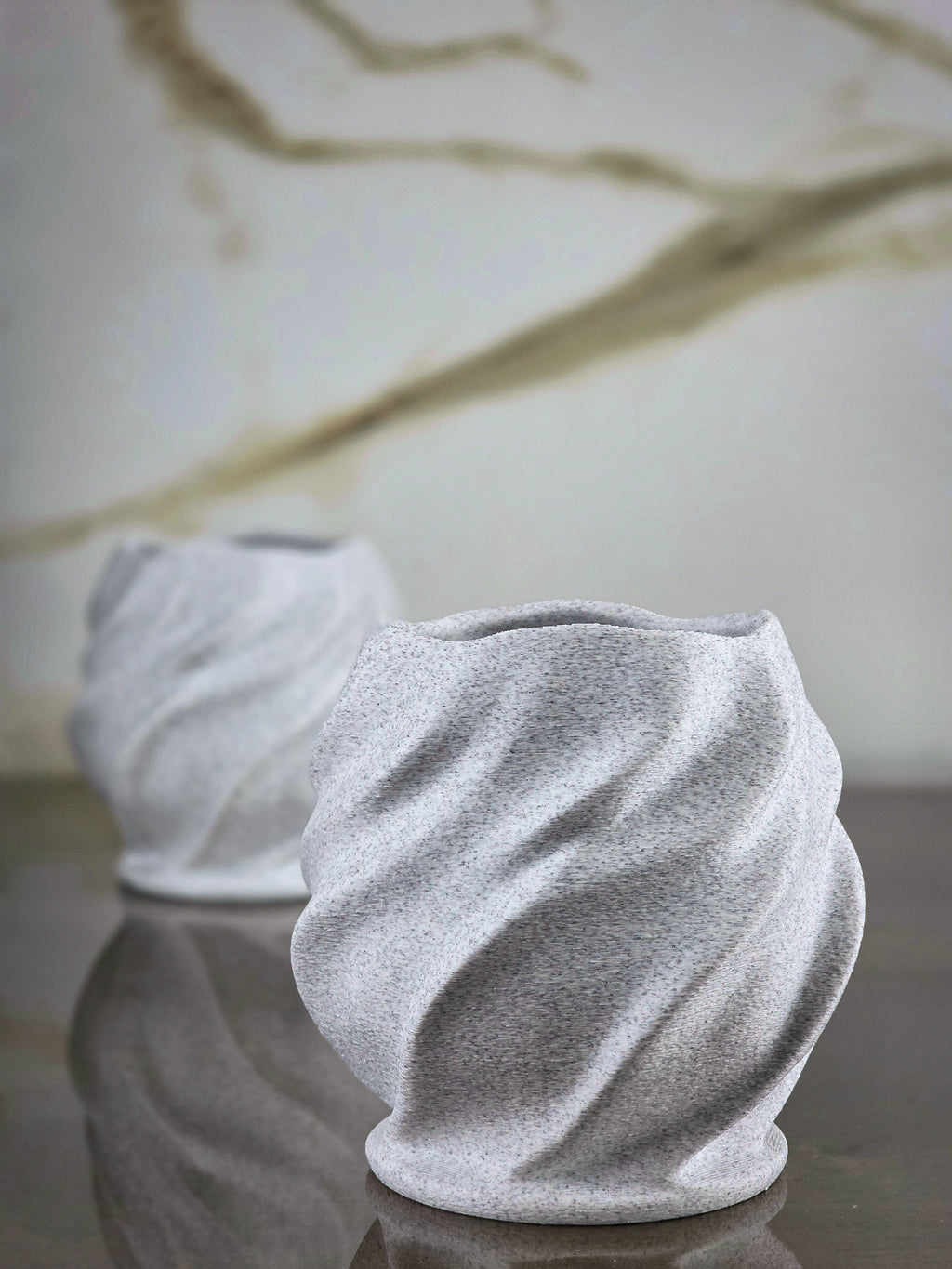 "The Cinch" Sculptural Luxury Lowball Glass Accents and Modern Geometric Decor Set