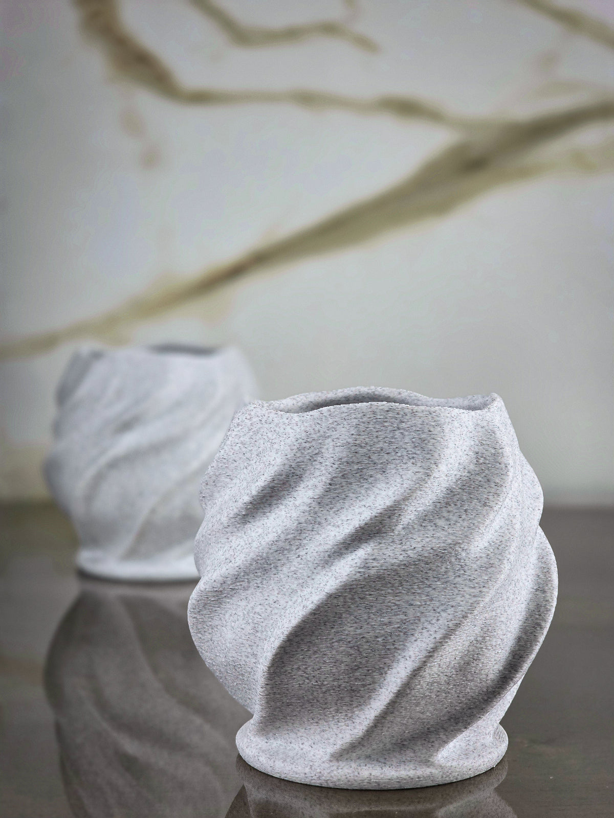 "The Cinch" Sculptural Luxury Lowball Glass Accents and Modern Geometric Decor Set