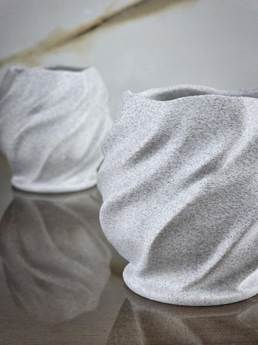 "The Cinch" Sculptural Luxury Lowball Glass Accents and Modern Geometric Decor Set