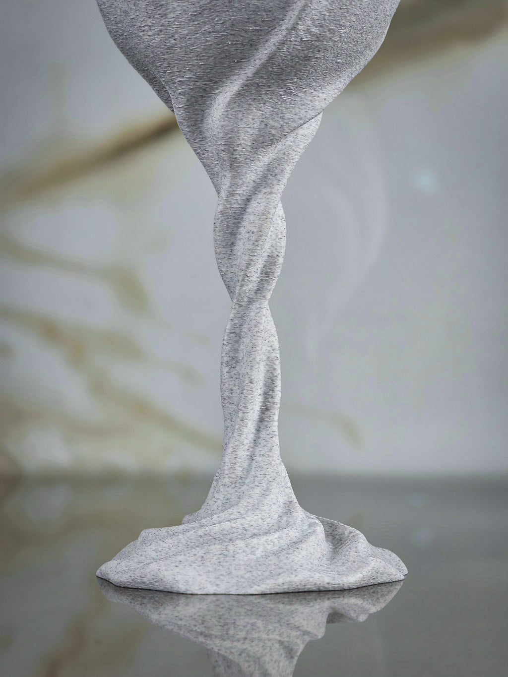 "The Plunge" Sculptural Glasses Set and Modern Geometric Art