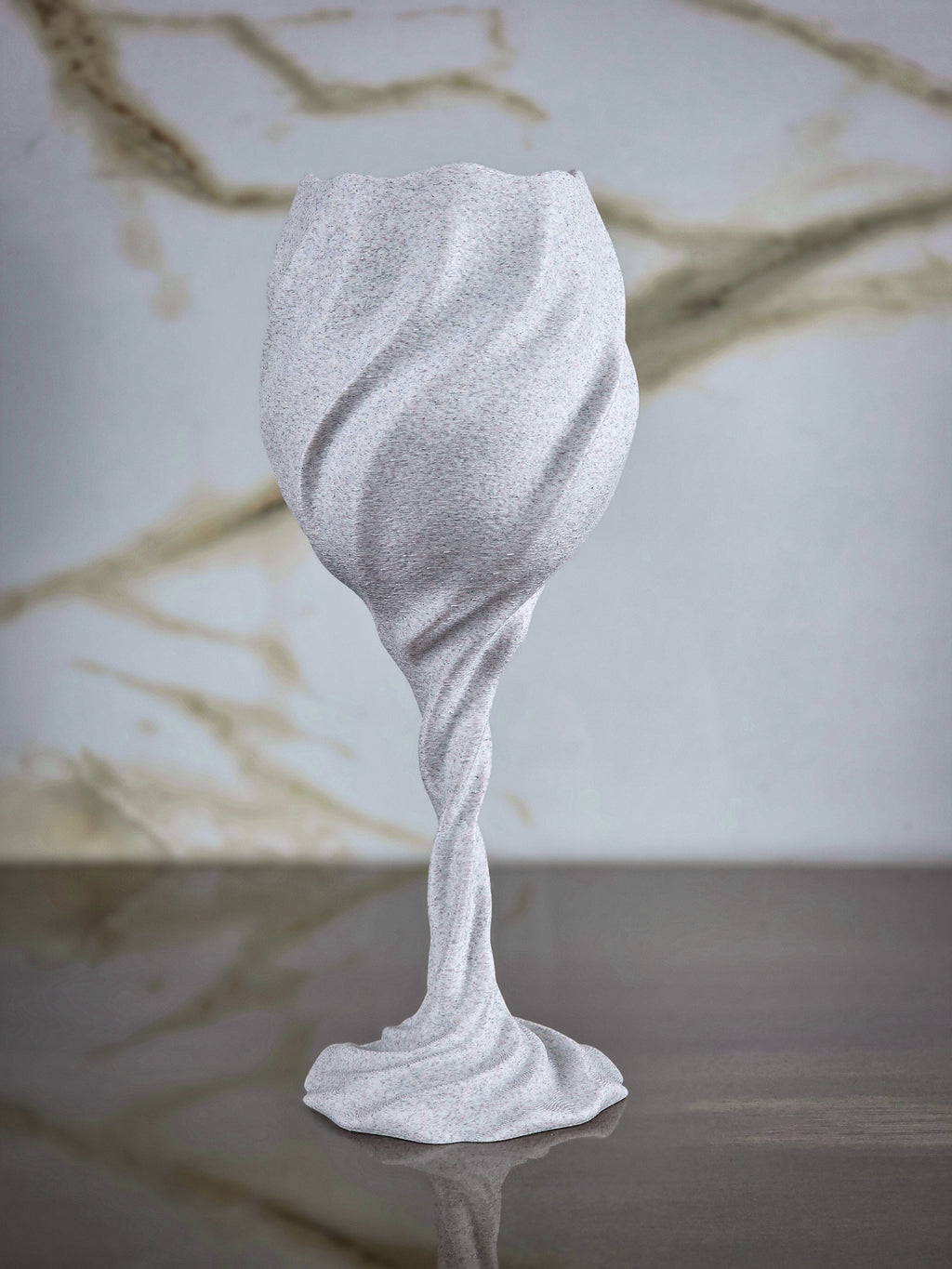 "The Plunge" Sculptural Glasses Set and Modern Geometric Art
