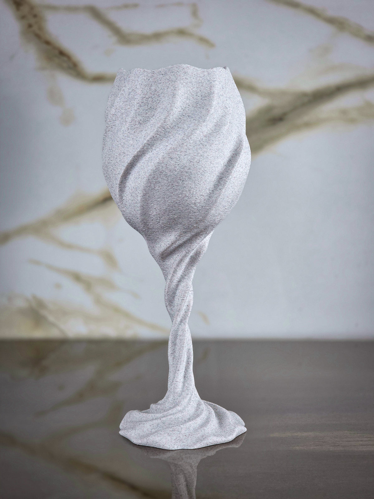 "The Plunge" Sculptural Glasses Set and Modern Geometric Art