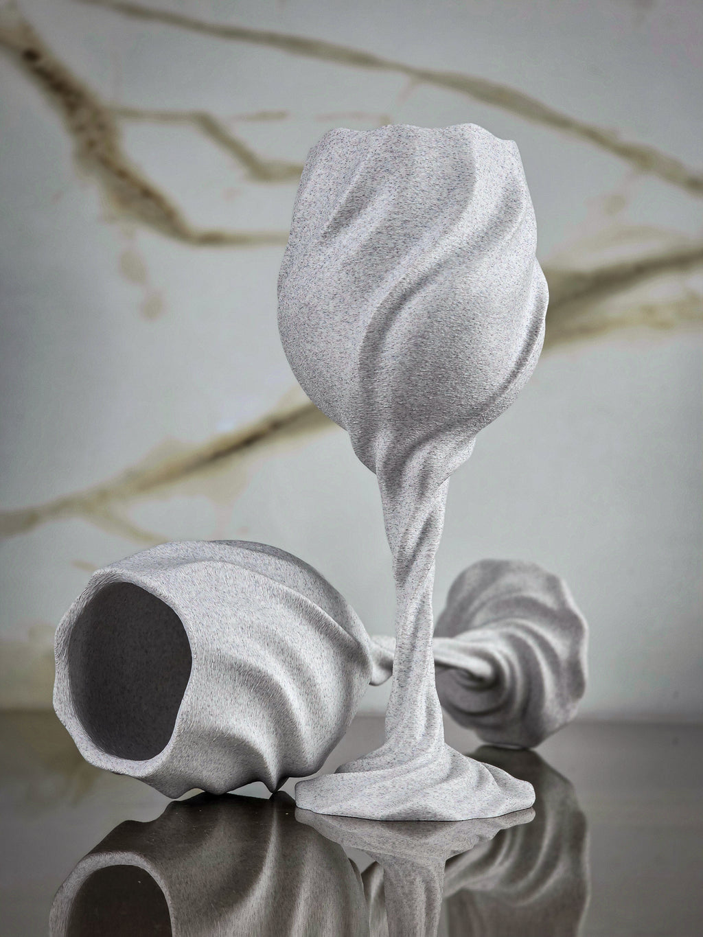 "The Midnight Liaison" Sculptural Table Accents  & Luxury Home Decor Bundle