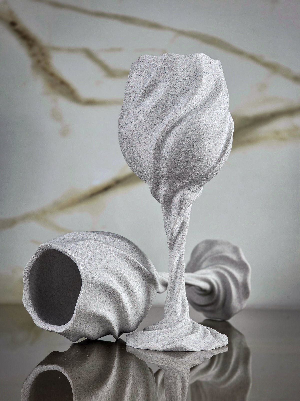 "The Midnight Liaison" Sculptural Table Accents  & Luxury Home Decor Bundle