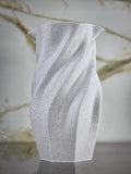 "The Vortex" Sculptural Vase and Modern Geometric Centerpiece