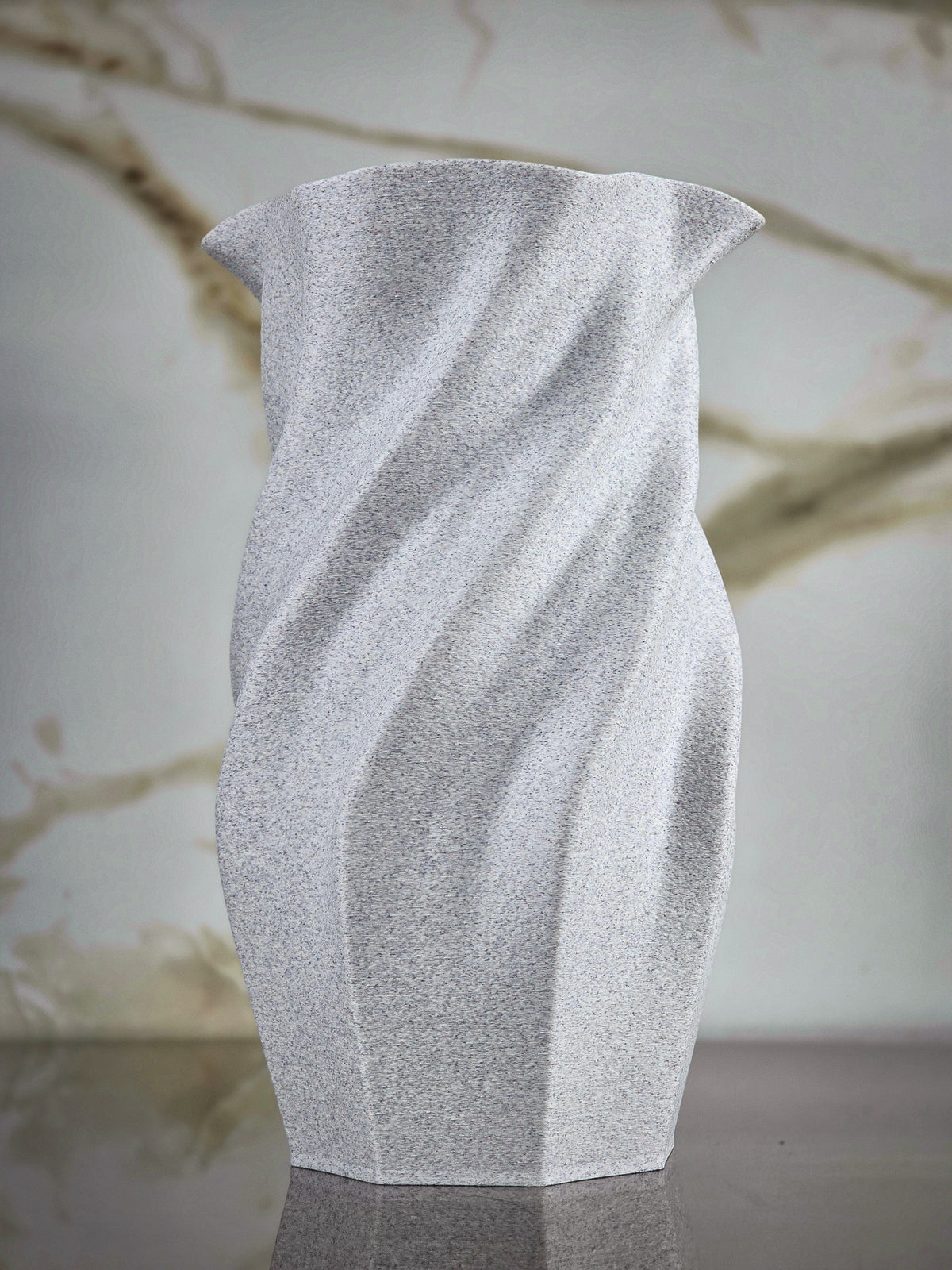 "The Vortex" Sculptural Vase and Modern Geometric Centerpiece