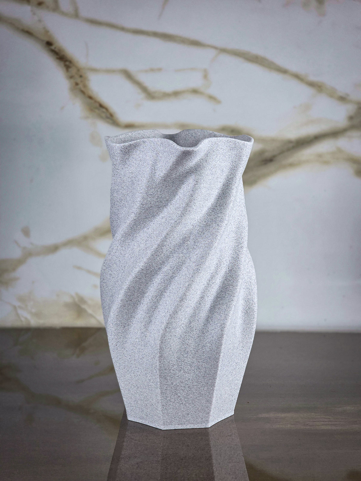 "The Vortex" Sculptural Vase and Modern Geometric Centerpiece