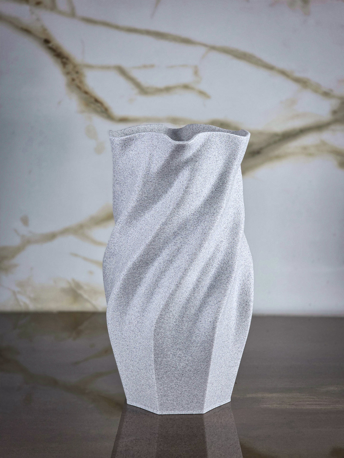 "The Vortex" Sculptural Vase and Modern Geometric Centerpiece