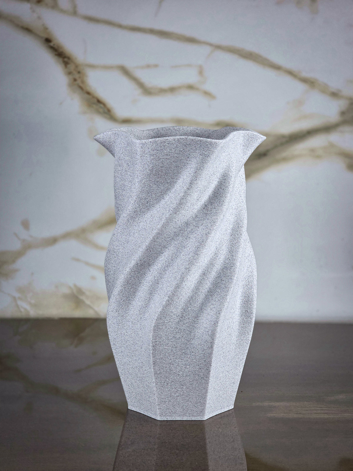 "The Vortex" Sculptural Vase and Modern Geometric Centerpiece