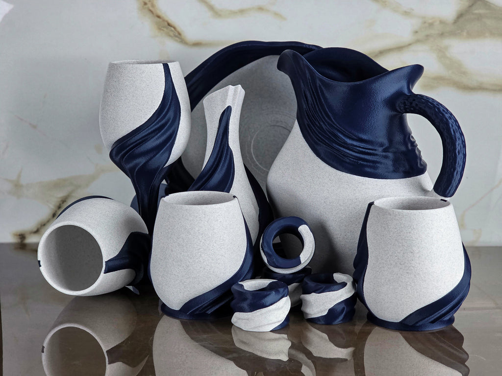 "The Infatuation Collection" Sculptural Art & Luxury Tableware Decor Bundle