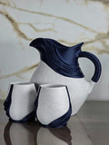 "The Rendezvous Set" Sculptural Pitcher and Lowball Glasses Set Luxury Home Decor Bundle
