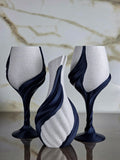 "The Midnight Liaison" Sculptural Table Accents  & Luxury Home Decor Bundle