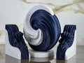 "The Devout Literary Ensemble" Sculptural Bookends & Abstract Sculpture Home Accents Set
