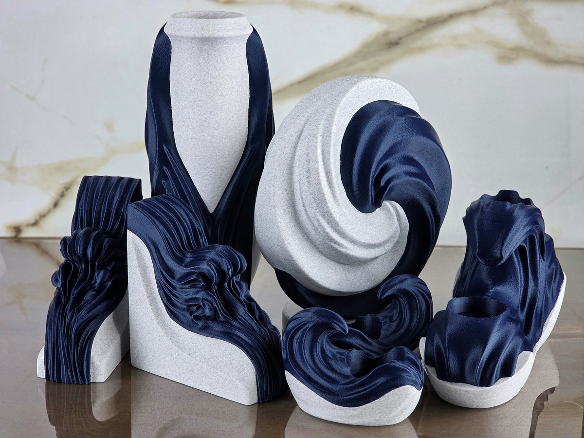 "The Obsession Collective" Art Installation Sculptural Vase, Bookends, and Tea-light Candle Holder Collection