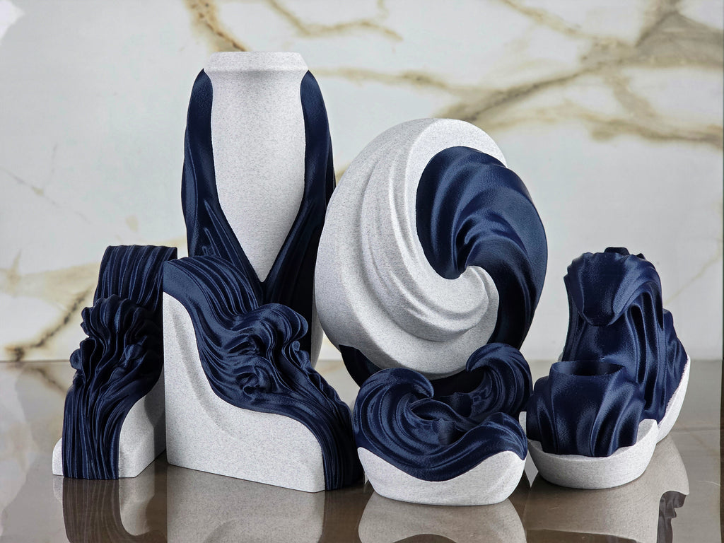 "The Obsession Collective" Art Installation Sculptural Vase, Bookends, and Tea-light Candle Holder Collection