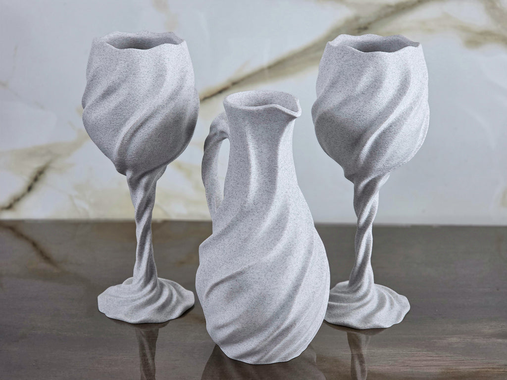 "The Midnight Liaison" Sculptural Table Accents  & Luxury Home Decor Bundle